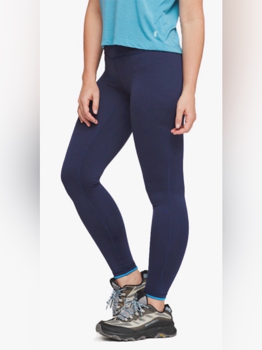 cotopaxi Mari Performance Legging in Navy Mid Rise Athletic Tights
